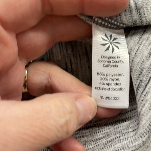 Athleta En Route Space Dye Gray Fit & Flare Casual Dress Size XS tall - Picture 8 of 10